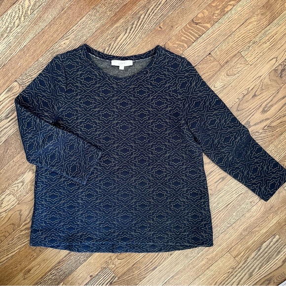 Ann Taylor loft 3/4 sleeve top - Picture 1 of 7